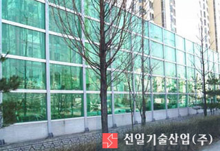 투명형 방음벽 시공사례 1